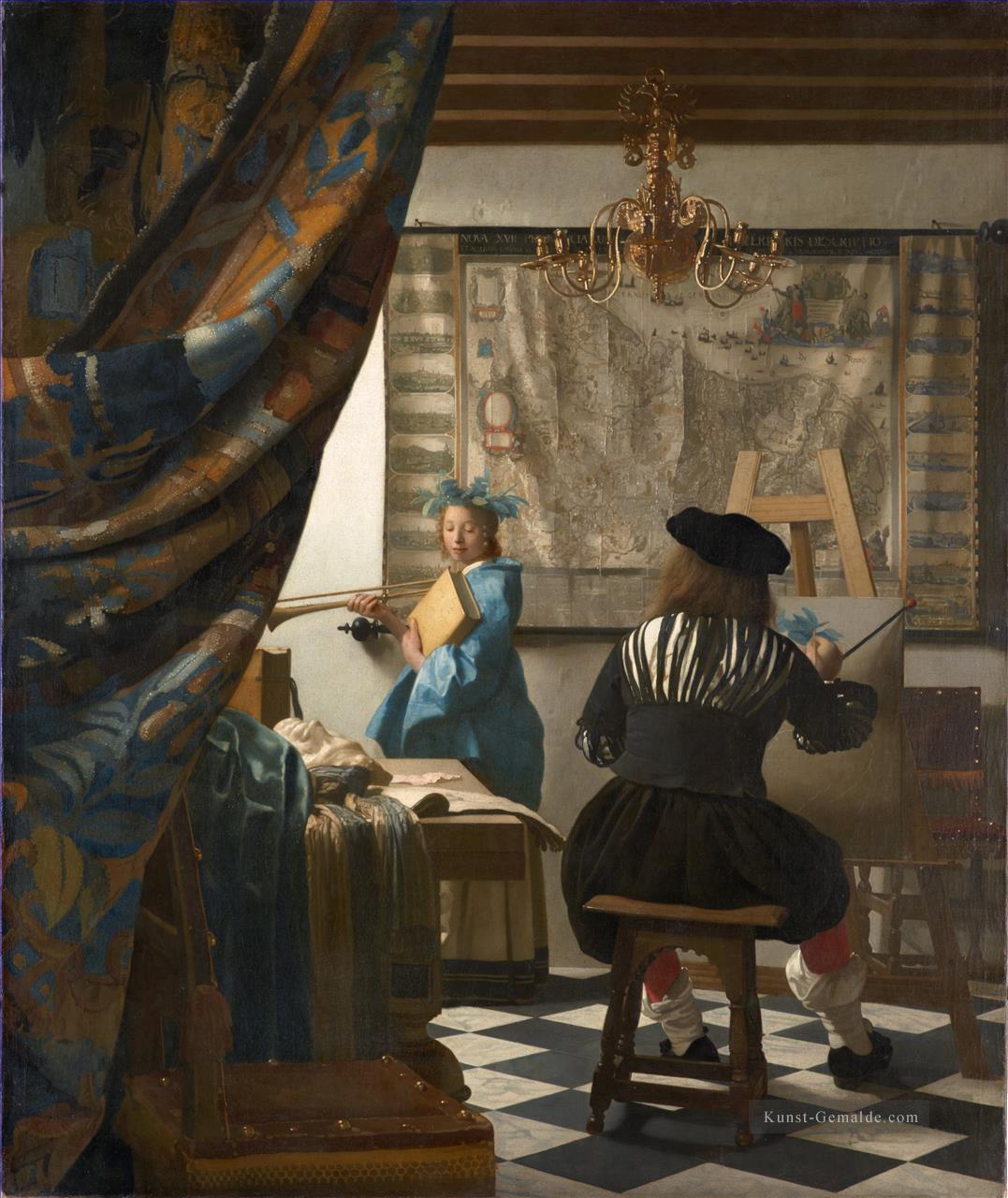 Die Kunst der Malerei Barock Johannes Vermeer Ölgemälde